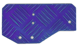 Anodised aluminium fuse plate - Engineered By Design fabricated part