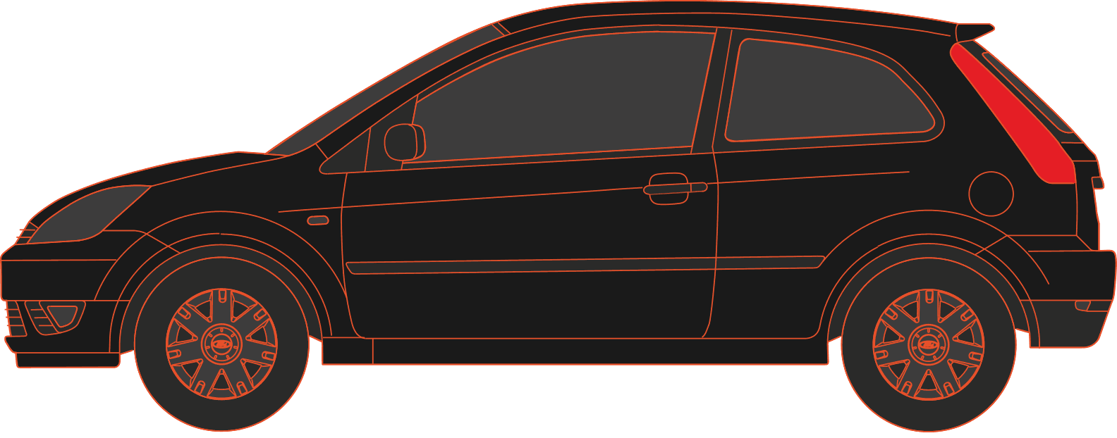 Ford Fiesta ST150 - side profile